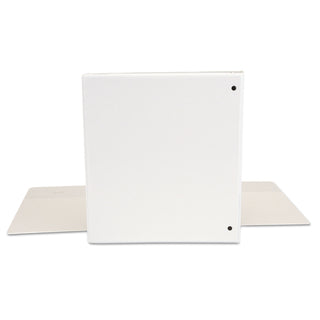 Universal® Economy Round Ring View Binder, 3 Rings, 1" Capacity, 11 x 8.5, White (UNV20962)