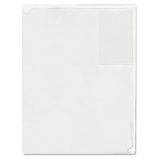 Advantus Kleer-File Poly Folder with ID Pocket, Letter Size, Transparent (ANG12)