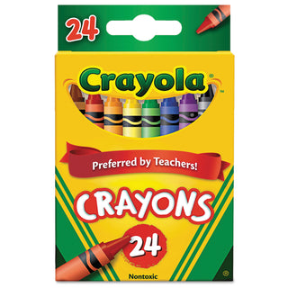 Crayola® Classic Color Crayons, Peggable Retail Pack, 24 Colors (CYO523024)