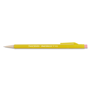 Papermate® Sharpwriter Mechanical Pencil, 0.7 mm, HB (#2.5), Black Lead, Classic Yellow Barrel, Dozen (PAP3030131C)
