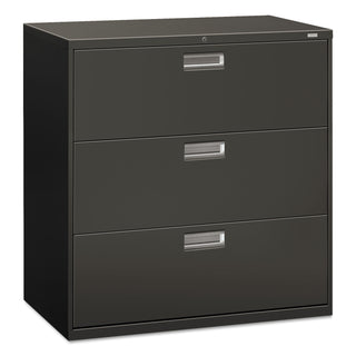 HON® 600 Series Three-Drawer Lateral File, 42w x 18d x 39.13h, Charcoal (HON693LS)