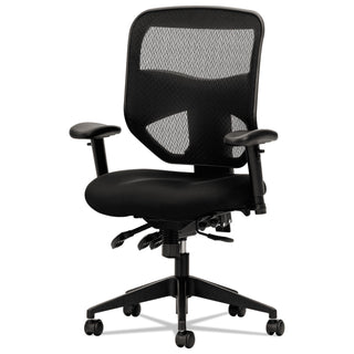 HON® VL532 Mesh High-Back Task Chair, Supports up to 250 lbs., Black Seat/Black Back, Black Base (BSXVL532MM10)