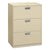 HON® 600 Series Three-Drawer Lateral File, 30w x 18d x 39.13h, Putty (HON673LL)