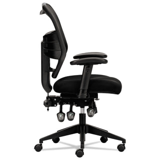 HON® VL532 Mesh High-Back Task Chair, Supports up to 250 lbs., Black Seat/Black Back, Black Base (BSXVL532MM10)