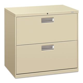 HON® 600 Series Two-Drawer Lateral File, 30w x 18d x 28h, Putty (HON672LL)