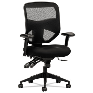 HON® VL532 Mesh High-Back Task Chair, Supports up to 250 lbs., Black Seat/Black Back, Black Base (BSXVL532MM10)