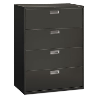 HON® 600 Series Four-Drawer Lateral File, 42w x 18d x 52.5h, Charcoal (HON694LS)