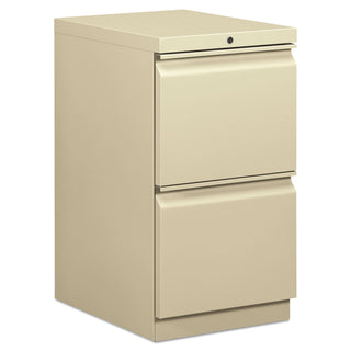 HON® Efficiencies Mobile File/File Pedestal, 15w x 19.88d x 28h, Putty (HON33820RL)