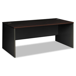 HON® 38000 Series Desk Shell, 72w x 36d x 29.5h, Mahogany/Charcoal (HON38934NS)