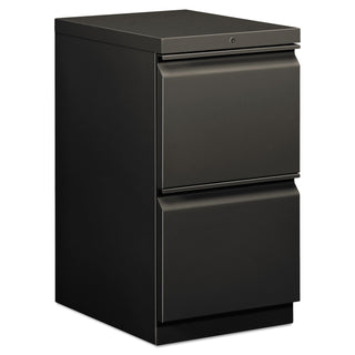 HON® Efficiencies Mobile File/File Pedestal, 15w x 19.88d x 28h, Charcoal (HON33820RS)