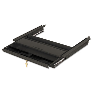 HON® Center Drawer, Use with 38000 Series, Stationmaster, 19w x 14.75d x 3h, Charcoal (HOND2S)