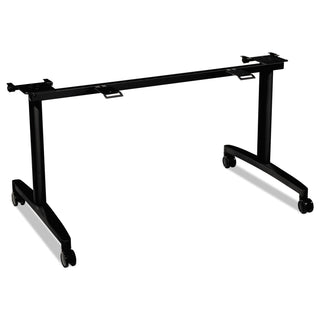 HON® Huddle Flip-Top Base for 24" Deep Table Tops, 51-5/8w x 23-1/2d, Black (HONMFLIP24CP)