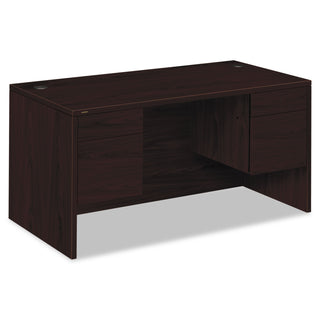 HON® 10500 Series 3/4 Height Double Pedestal Desk, 60w x 30d x 29.5h, Mahogany (HON10573NN)