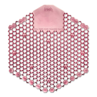 Fresh Products Wave 3D Urinal Deodorizer Screen, Red, Spiced Apple Fragrance, 10 Screens/Box (FRS3WDS60SAP)