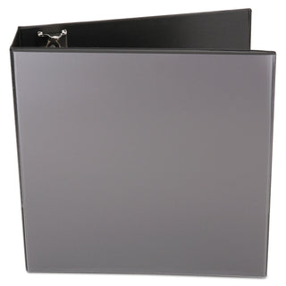 Universal® Economy Round Ring View Binder, 3 Rings, 3" Capacity, 11 x 8.5, Black (UNV20991)