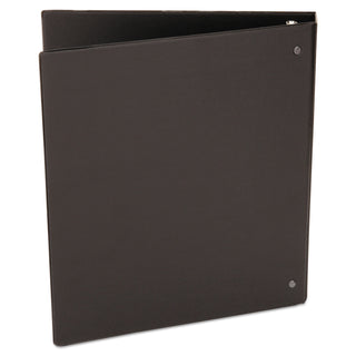 Universal® Deluxe Non-View D-Ring Binder with Label Holder, 3 Rings, 1" Capacity, 11 x 8.5, Black (UNV20761)