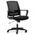 OIF Mesh Mid-Back Chair, Supports up to 225 lbs., Black Seat/Black Back, Black Base (OIFMS4217)