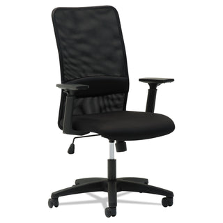 OIF Mesh High-Back Chair, Supports up to 225 lbs., Black Seat/Black Back, Black Base (OIFSM4117)