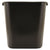 Rubbermaid® Commercial Deskside Plastic Wastebasket, Rectangular, 7 gal, Black (RCP295600BK)