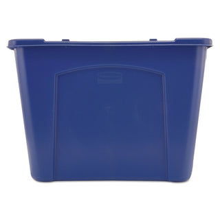 Rubbermaid® Commercial Stacking Recycle Bin, 14 gal, Polyethylene, Blue (RCP5714-73BLU)