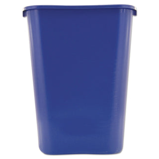 Rubbermaid® Commercial Large Deskside Recycle Container w/Symbol, Rectangular, Plastic, 41.25qt, Blue (RCP295773BE) (RCP295773BE)