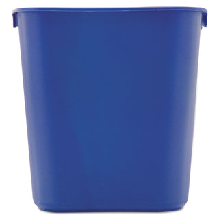 Rubbermaid® Commercial Deskside Recycling Container, Small, 13.63 qt, Plastic, Blue (RCP295573BE)