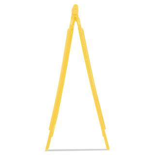 Rubbermaid® Commercial Caution Wet Floor Floor Sign, Plastic, 11 x 12 x 25, Bright Yellow (RCP611277YW)
