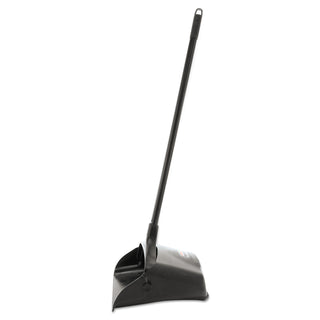 Rubbermaid® Commercial Lobby Pro Upright Dustpan with Wheels, 12.5w x 37h, Polypropylene with Vinyl Coat, Black (RCP253100BK) (2531BK)