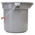 Rubbermaid® Commercial 14 Quart Round Utility Bucket, 12" Diameter x 11 1/4"h, Gray Plastic (RCP261400GY)