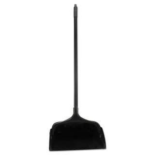 Rubbermaid® Commercial Lobby Pro Upright Dustpan with Wheels, 12.5w x 37h, Polypropylene with Vinyl Coat, Black (RCP253100BK) (2531BK)