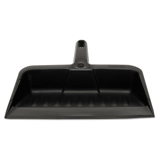 Rubbermaid® Commercial Heavy-Duty Dustpan, 8.25 x 12.25 , Polypropylene, Charcoal (2005CH)