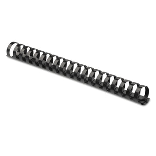 Fellowes® Plastic Comb Bindings, 1" Diameter, 200 Sheet Capacity, Black, 10/Pack (FEL52383)