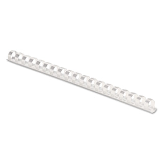 Fellowes® Plastic Comb Bindings, 1/2" Diameter, 90 Sheet Capacity, White, 100/Pack (FEL52372)