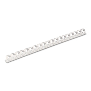Fellowes® Plastic Comb Bindings, 1/2" Diameter, 90 Sheet Capacity, White, 100/Pack (FEL52372)
