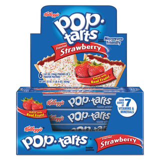 Kellogg's® Pop Tarts, Frosted Strawberry, 3.67 oz, 2/Pack, 6 Packs/Box (KEB31732)