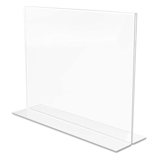 deflecto® Classic Image Double-Sided Sign Holder, 11 x 8 1/2 Insert, Clear (DEF69301)