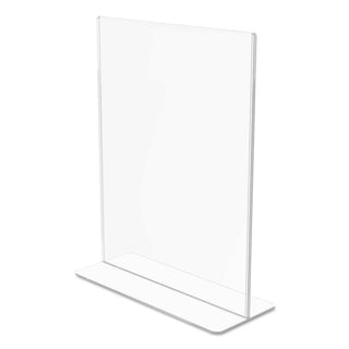 deflecto® Superior Image Double Sided Sign Holder, 8 1/2 x 11 Insert, Clear (DEF590801)