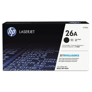 HP 26A, (CF226A) Black Original LaserJet Toner Cartridge (HEWCF226A)