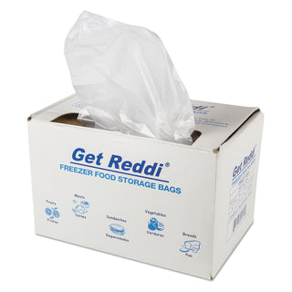 InteplastPitt Get Reddi Freezer Food Storage Bags, 0.5 mil, 27" x 37", Natural, 200/Carton (IBSPBR37HD)