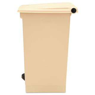 Rubbermaid® Commercial Indoor Utility Step-On Waste Container, 12 gal, Plastic, Beige (6144BG)