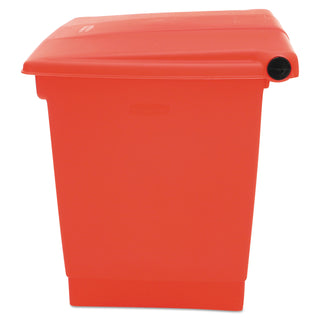 Rubbermaid® Commercial Indoor Utility Step-On Waste Container, 8 gal, Plastic, Red (6143RD)