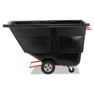 Rubbermaid® Commercial Rotomolded Tilt Truck, 202 gal, 850 lb Capacity, Plastic, Black (RCP1314BLA)