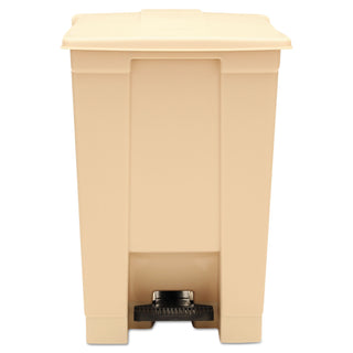 Rubbermaid® Commercial Indoor Utility Step-On Waste Container, 12 gal, Plastic, Beige (6144BG)