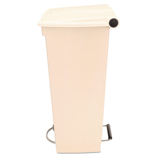 Rubbermaid® Commercial Legacy Step-On Receptacle, 23 gal, Polyethylene, Beige (RCP614600BG)