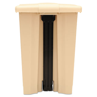 Rubbermaid® Commercial Indoor Utility Step-On Waste Container, 12 gal, Plastic, Beige (6144BG)
