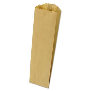 General Grocery Pint-Sized Paper Bags for Liquor Takeout, 35 lbs Capacity, Pint, 3.75"w x 2.25"d x 11.25"h, Kraft, 500 Bags (BAGLQPINT500) (BAGLQPINT-500)