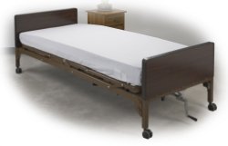 Bed Sheet Fitted 36 X 84 X 8 Inch White Cotton / Polyester Reusable (982779_BX)