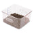 Rubbermaid® Commercial SpaceSaver Square Containers, 4 qt, 8.8 x 8.75 x 4.75, Clear, Plastic (6304CL)