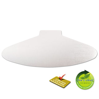 deflecto® SuperMat Frequent Use Chair Mat, Medium Pile Carpet, 60 x 66, Workstation, Clear (DEFCM14003K)