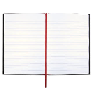 Black n' Red™ Casebound Notebooks, Wide/Legal Rule, Black Cover, 8.25 x 5.68, 96 Sheets (JDKE66857)